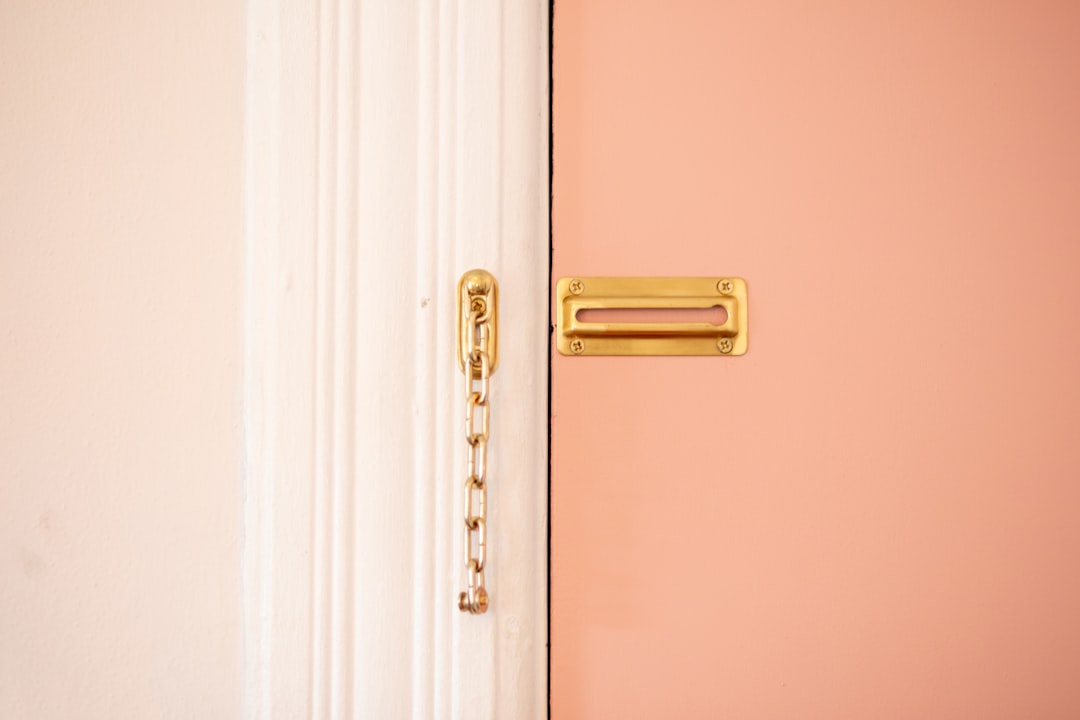 brown door lock